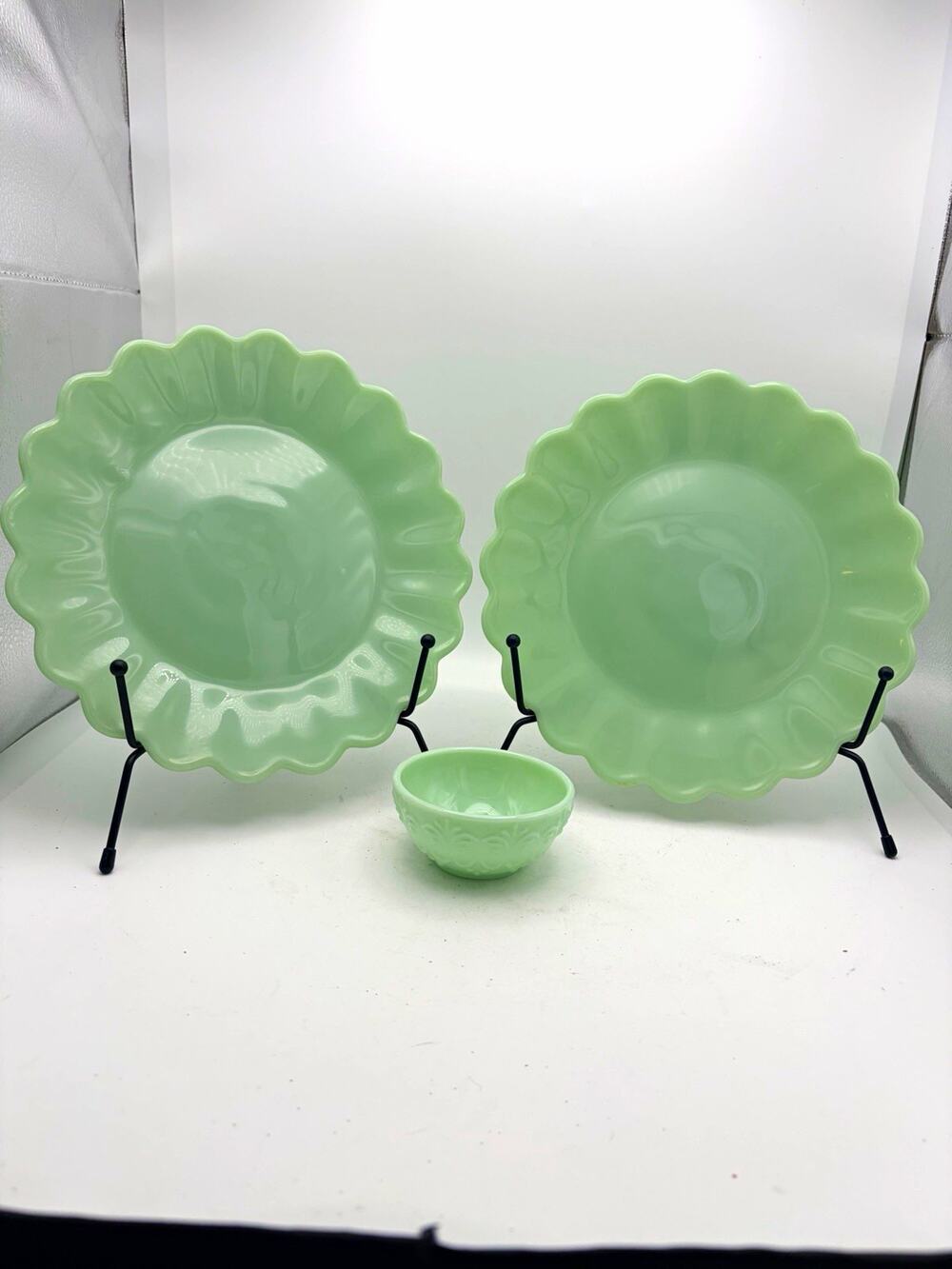 The Pioneer Woman Green 3-Piece Dinner Set Plates & Bowl Microwave/Dishwasher